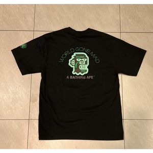BAPE “World Gone Mad” Short Sleeve T-Shirt Size XL